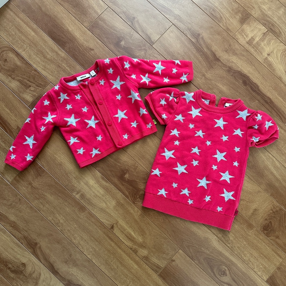 Fuchsia pink baby Mexx set